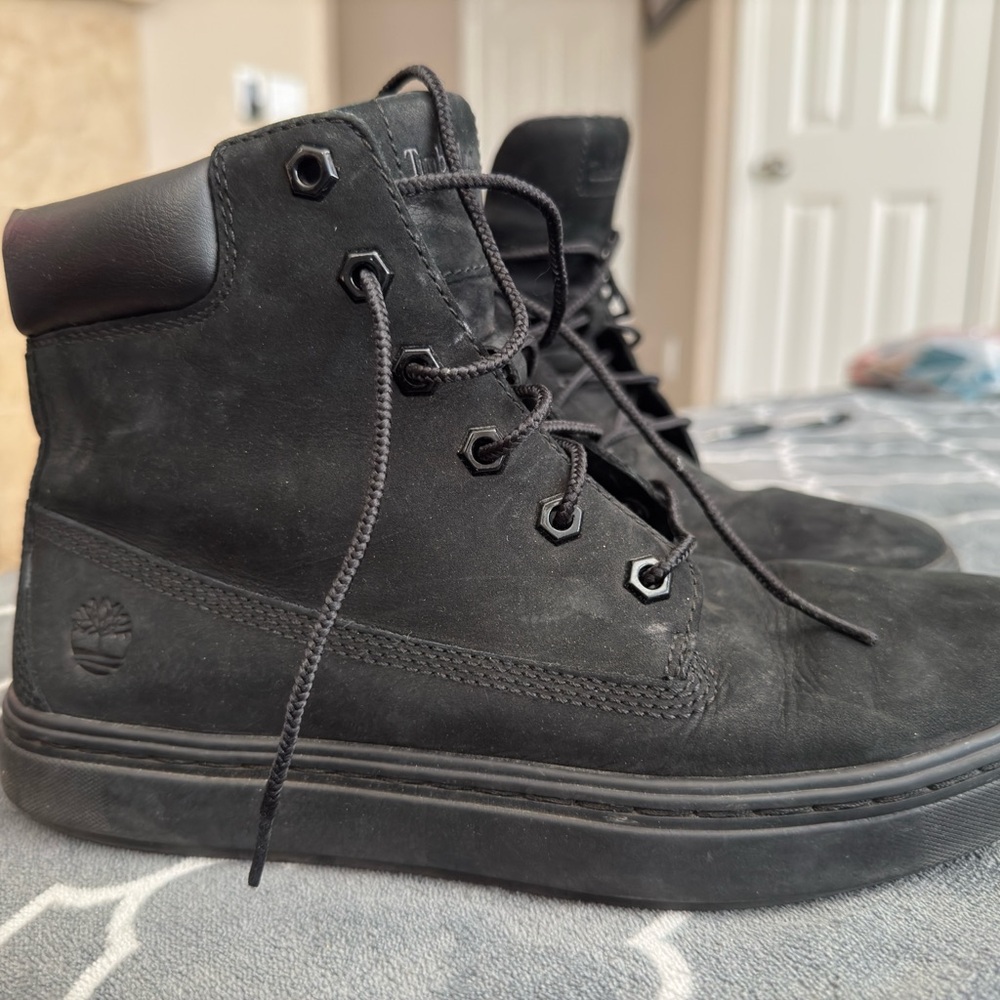 Timberland Black Lace-Up Boots